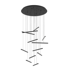 EGLO Lindoza fekete LED függesztett lámpa (EG-390351) LED 6 izzós IP20 világítás