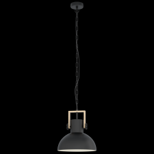 EGLO LUBENHAM FÜGGESZTÉK E27 1X28W IP20 30CM FÉNYFORRÁS NÉLKÜL FEKETE/FA/FÉM világítás