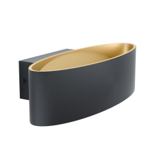 EGLO MACCACARI fekete - arany LED fali lámpa (EG-98542) LED 1 izzós IP20 világítás