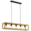 EGLO Magyarország Kft. Fa vázba zárt függesztett lámpa 4 foglalattal - Blackcrown Eglo 32143