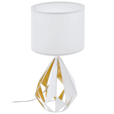 EGLO Magyarország Kft. Textil asztali lámpa, fehér-aranyszínű (Carlton 5) világítás