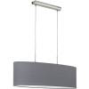 EGLO PASTERI TEXTIL BURA SZÜRKE FÜGGESZTÉK E27 2X60W 75CM