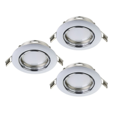 EGLO Peneto króm mennyezetbe építhető lámpa szett (EG-94407) GU10 3 izzós IP20 világítás