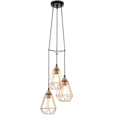 EGLO RÉZ SZÍNŰ, FÉM TARBES FÜGGESZTÉK E27 3X60W 31CM világítás