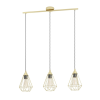 EGLO TARBES sárgaréz függesztett lámpa (EG-43682) E27 3 izzós IP20