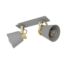 EGLO TWICKEN szürke-arany spot mennyezeti lámpa (EG-43836) E27 2 izzós IP20 világítás