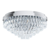 EGLO Valparaiso 1 króm-átlátszó mennyezeti lámpa (EGL-39491) E14 11 izzós IP20