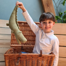 EGMONT TOYS Kötött krokodil, Egmont Toys plüssfigura