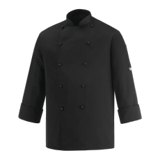egochef Szakácskabát-fekete, hosszú ujjú EGOCHEF