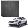 EgriAuto fekete csúszásgátlós csomagtértálca Skoda Kodiaq 5- üléses 2024- (Felső szint)