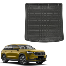 EgriAuto fekete csúszásgátlós csomagtértálca Skoda Kodiaq 7- üléses 2024- csomagtértálca