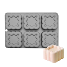egyéb 6 részes szilikon mousse forma – Kocka, négyzet sütés és főzés