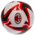 egyéb AC Milan Címerrel díszített matt Focilabda - Fekete/Fehér (23cm) (119244)