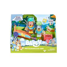 egyéb Bluey Gokart Készlet 2 Figurával játékfigura
