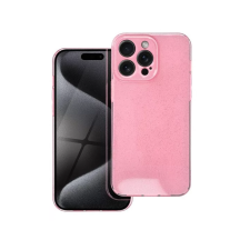 egyéb Clear 2mm Apple iPhone 15 Pro Max Tok - Rózsaszín/Csillámos tok és táska