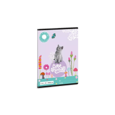 egyéb Cute Animals 32 lapos A5 vonalas füzet - Cica (53623683) füzet