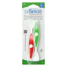 egyéb Dr. Browns spatula kanál 6hó 4db zöld-piros babaétkészlet