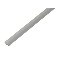 egyéb Élvédő idom eloxált 8 mm x 19 mm x 1000 mm ezüst építőanyag
