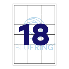 egyéb Etikett címke, 63,5x46,6mm, 100 lap, 18 címke/lap (11468) (11468) etikett