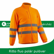 egyéb Felső Ritto cipzáros polár Hi-Viz narancs XL láthatósági ruházat