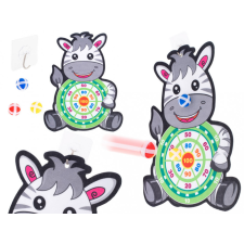 EGYÉB GYÁRTÓ Velcro Darts - tépőzáras darts zebra, 41cm, Többszínű társasjáték