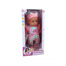 egyéb Hangot adó 35cm játékbaba pöttyös ruhában 12 féle hanghatással (9) baba