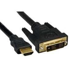 egyéb HDMI-DVI összekötő monitor kábel 5m aranyozott (7611990172498) kábel és adapter