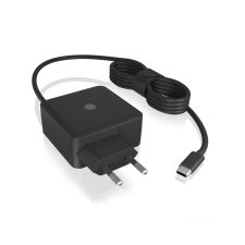 egyéb Icy Box Power Delivery USB-C Hálózati töltő - Fekete (65W) mobiltelefon kellék