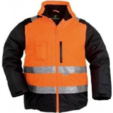 egyéb Kabát Hi-Viz PE 2:1 vízhatlan Oxford külső levehető ujjak taft belső fekete M