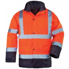 egyéb Kabát Roadway PE 4:1 steppelt bélelt kék/narancs M láthatósági ruházat