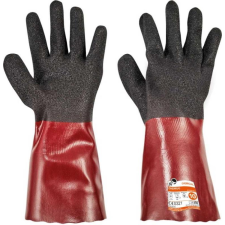 egyéb Kesztyű Cherrug PVC nitril, fekete/piros, 7 védőkesztyű