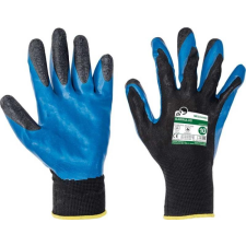 egyéb Kesztyű Garrulus PES-latex mártott, fekete, 9 védőkesztyű