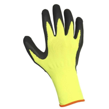 egyéb Kesztyű Palawan Pi nylon latex, fluo sárga/fekete, 10 védőkesztyű