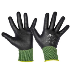 egyéb Kesztyű Sitta Full nitril, fekete/zöld, 7