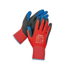 egyéb Kesztyű Vanellus latex mártott, piros/fekete, 10 védőkesztyű