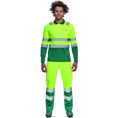 egyéb LEON HV póló hosszú ujjú (sárga/zöld, 4XL)