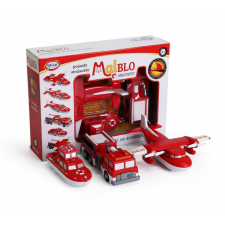 egyéb Malik MalBio Mágneses tűzoltósági jármű készlet (3db) (0317) autópálya és játékautó