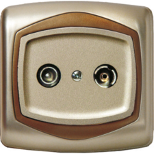 egyéb Mentavill TV-csatlakozó Ton átmenő szatén villanyszerelés