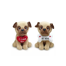 egyéb Mopsz kutyus felirattal plüssfigura 20 cm - Többféle (LB828425) plüssfigura