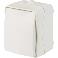 egyéb Nedves helyiségekben használható ki-/váltókapcsoló IP44 fehér villanyszerelés