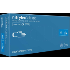 egyéb Nitrylex Classic púdermentes nitril egyszer használatos kesztyű, 100db / doboz, XL