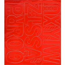 egyéb Öntapadós matrica, 5 cm-es, betűlap, ABC második fele, piros információs címke