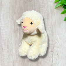 egyéb Pihe puha vajszínű bárány plüssfigura