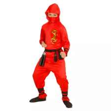 egyéb Piros sárkány ninja jelmez 140 cm-es méret (01337) (egy&#233;b01337) jelmez