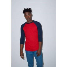 egyéb Póló American Apparel unisex, heather lake blue/navy, S