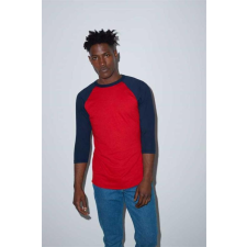 egyéb Póló American Apparel unisex, heather lake blue/navy, XL munkaruha