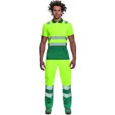 egyéb Póló Cadiz Hi-Vis galléros sárga/zöld XS láthatósági ruházat