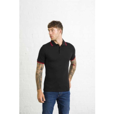 egyéb Póló Just Polos galléros férfi unisex (200g/m2) black/yellow, XL munkaruha