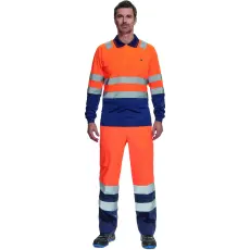 egyéb Póló Leon Hi-Vis hosszú ujjú narancs/navy 4XL