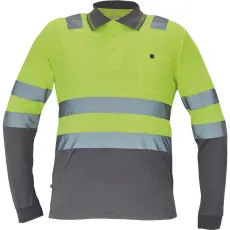 egyéb Póló Leon Hi-Vis hosszú ujjú sárga/szürke 3XL